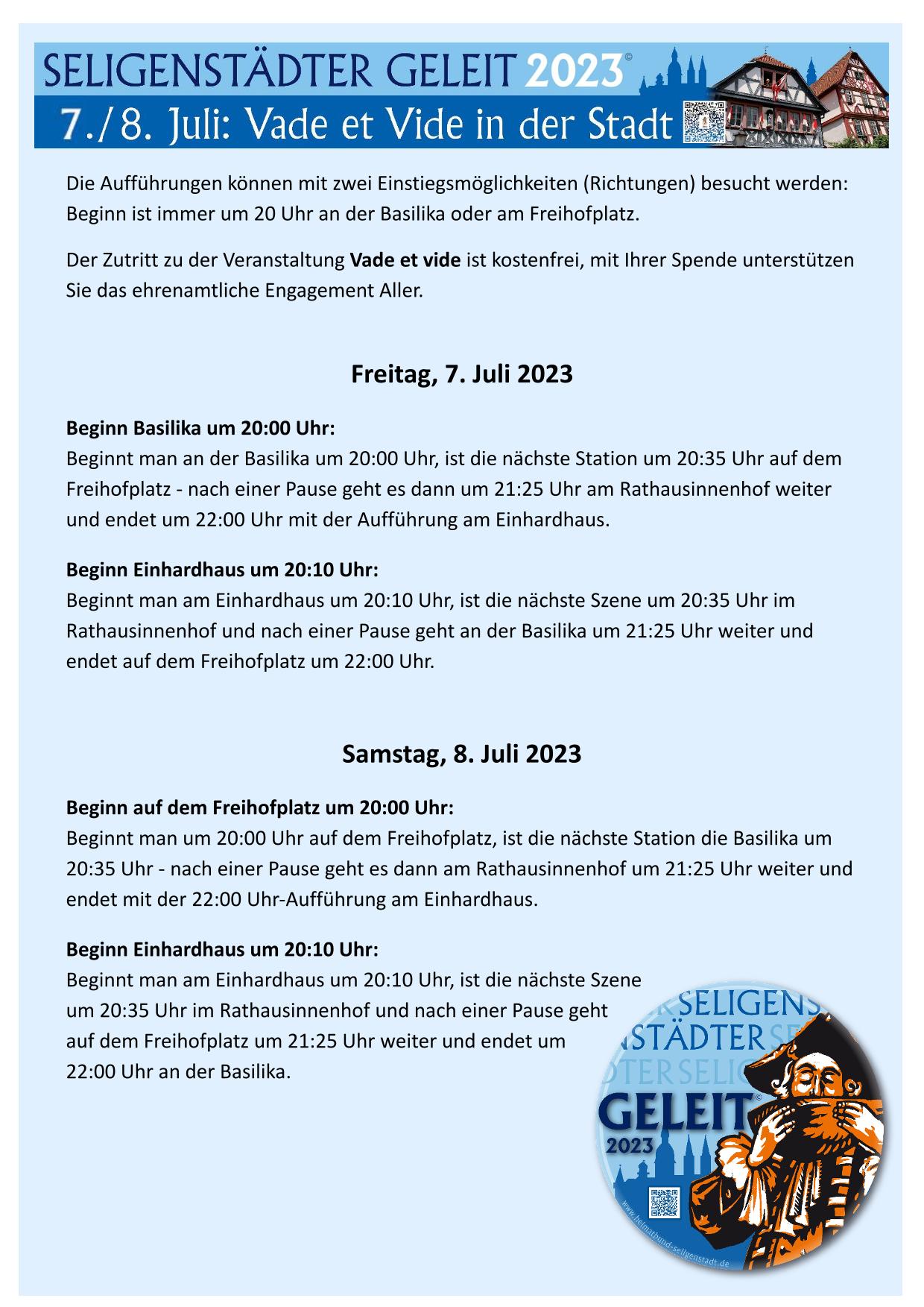 Vade at Vide Freitag 772023 und Samstag 872023 1